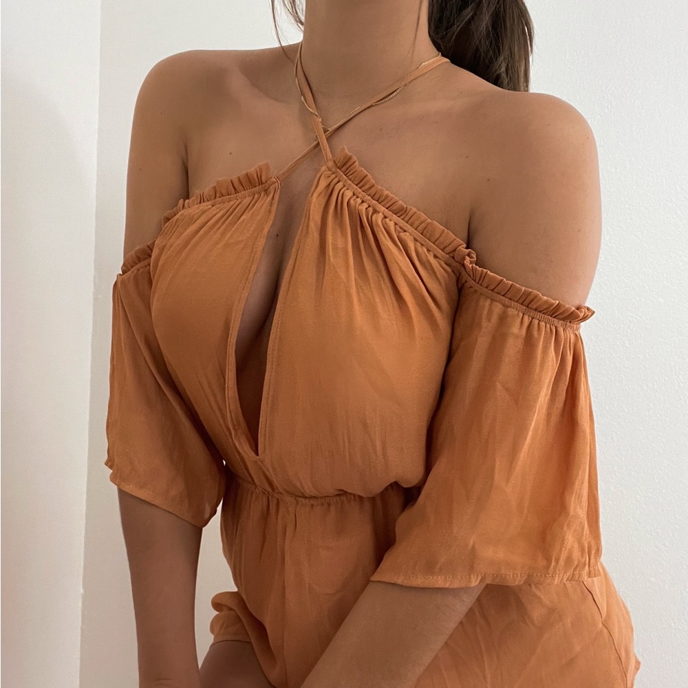 Sheer Flowy romper